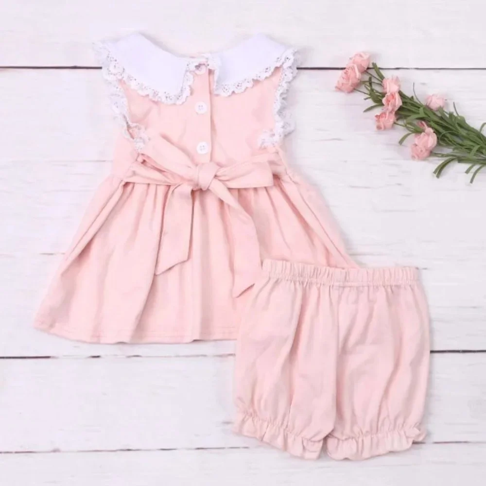 Boutique Girls Pink Ice Cream Tunic & Shorts Outfit Set